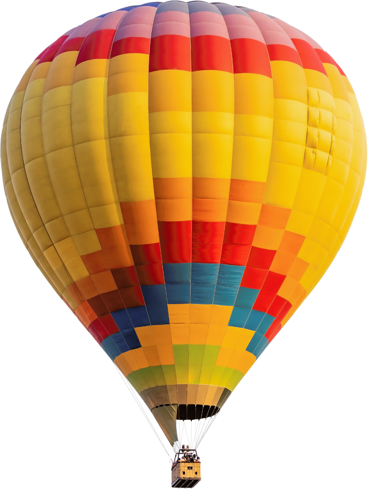 Transparent PNG of a Hot Air Balloon.