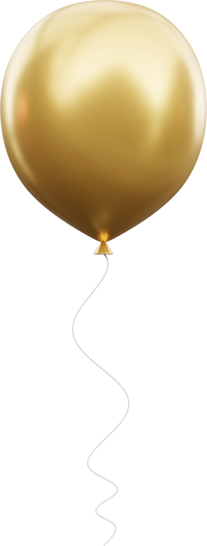 Metallic Gold Balloon